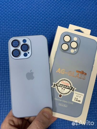 Чехол стеклянный Magsafe iPhone 13 Pro