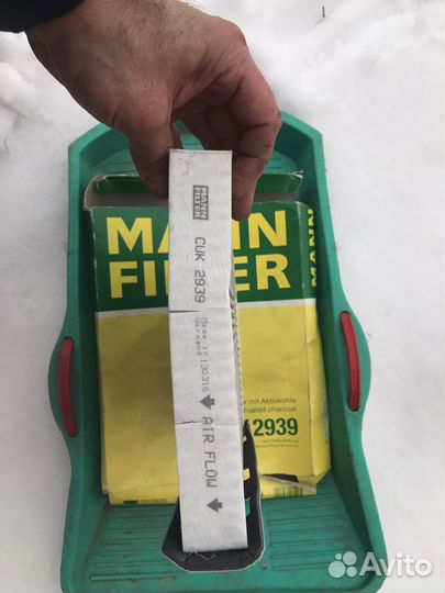 Фильтр салона угольный mann-filter CUK 2939