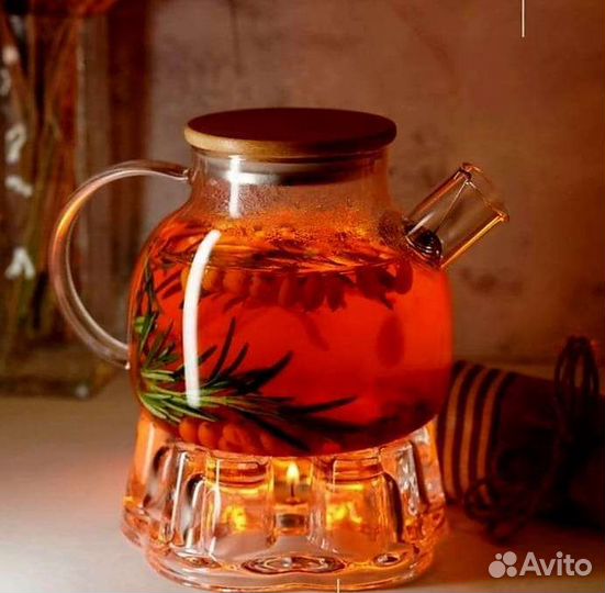 Чайник заварочный новый стеклянный