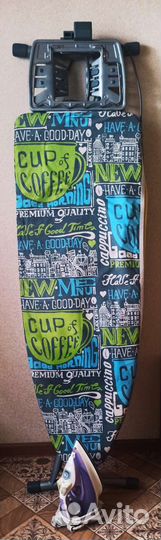 Гладильная доска и утюг