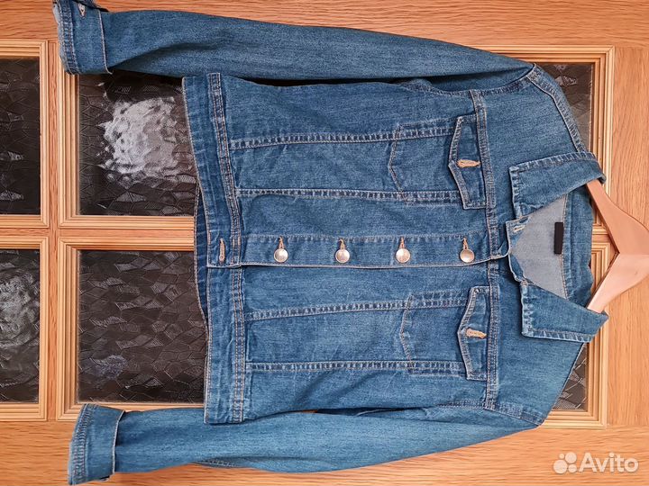Джинсовая куртка синяя для девочки 158 164 бу