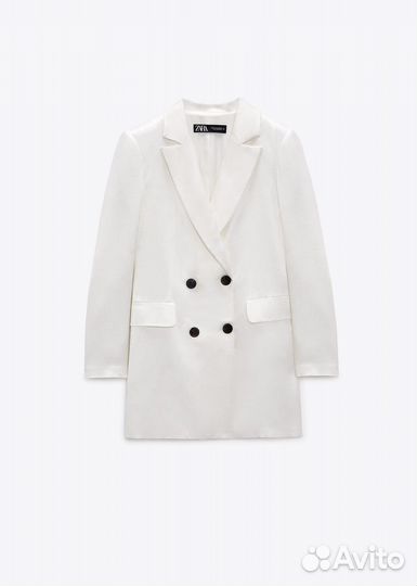 Косюм из сатина белый Zara