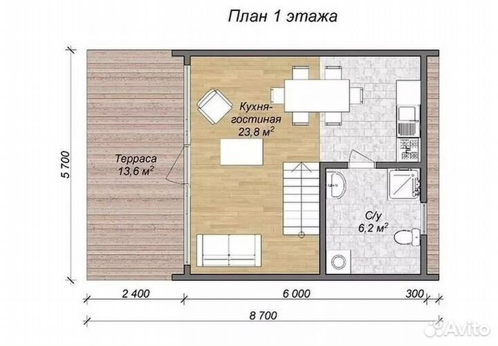 Дом 50,6 м2 в семейную ипотеку