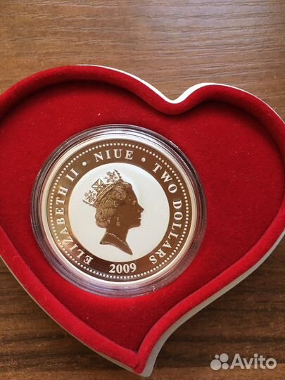 Монета серебро Лебеди. Новая зеландия