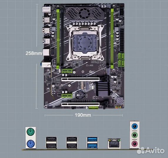 Комплект Xeon Lga 2011 3 kit 2680v4 2x8gb сборка