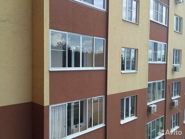 Оконный блок для лоджии алюминевый раздвижной от