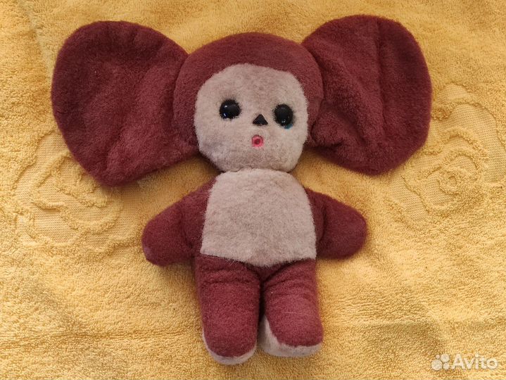 Игрушка плюш СССР Чебурашка старенький