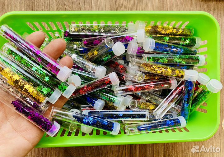 Блестки звёзды 12шт. для декора пайетки