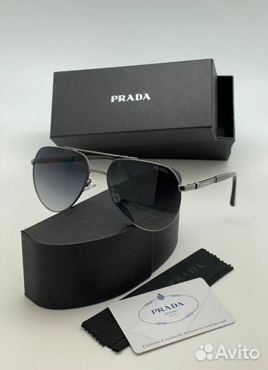 Солнцезащитные очки мужские авиаторы Prada
