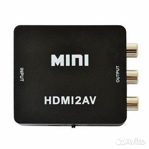Конвертер Mini HD hdmi-3RCA 1080p