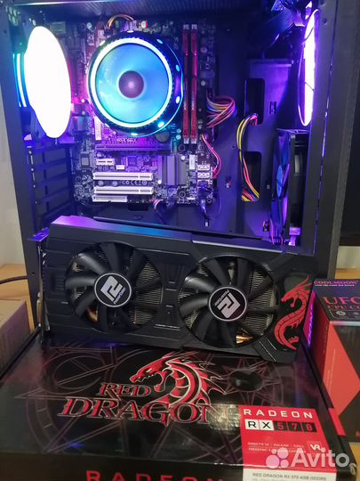 Игровой компьютер Core i5, Radeon RX 550 4GB, 16Gb