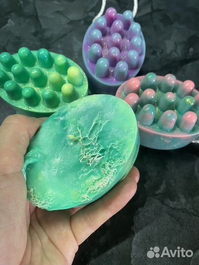 Массажное мыло с люфой