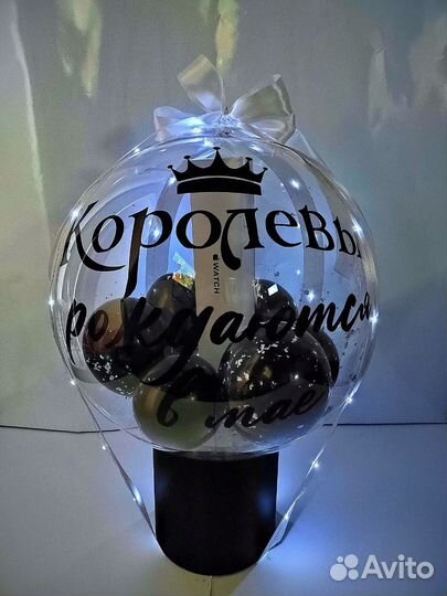 Шар баблс, подарок на 1сентября,мыло из роз