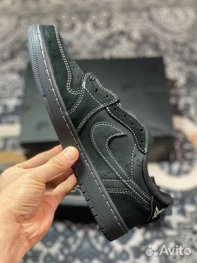 Кроссовки Nike x Travis Scott aj1 Black Phantom