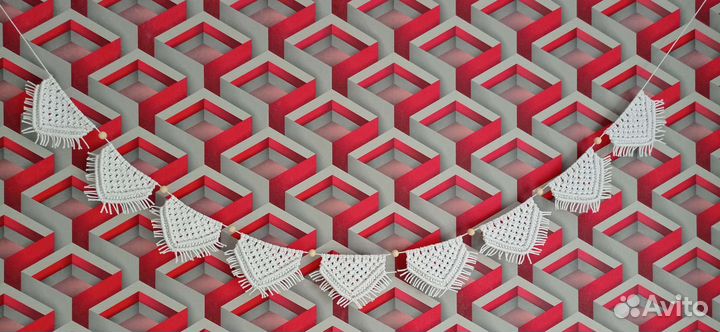 Гирлянда в стиле макраме