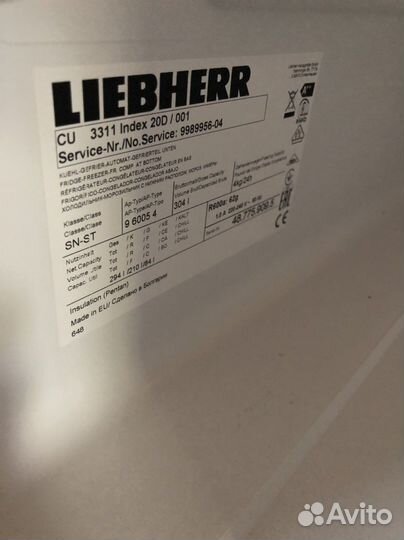 Холодильник liebherr