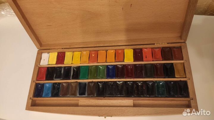 Невская палитра акварель 48 цветов в буке