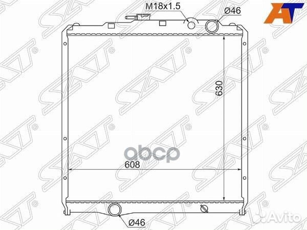 Радиатор Mitsubishi Fuso Fighter 92-99 MC0011 Sat