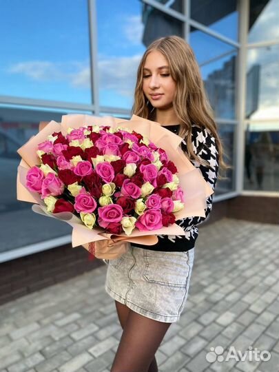 Букет из 101 розы Кения