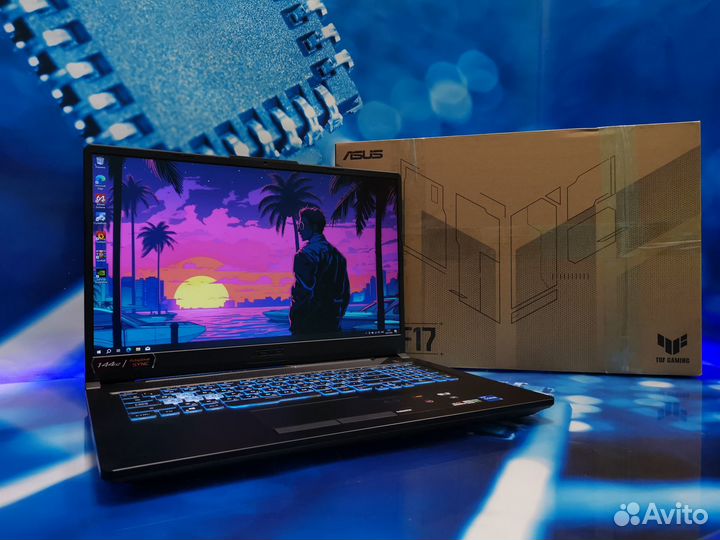 17.3 Игровой Asus TUF на i5 11400H/RTX 3050/144 Гц