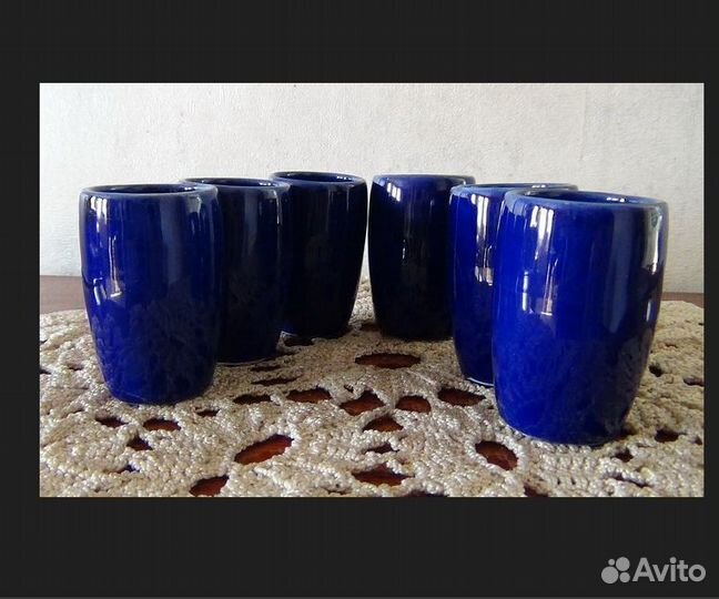 Стопки. Рюмки керамические 6 шт. СССР
