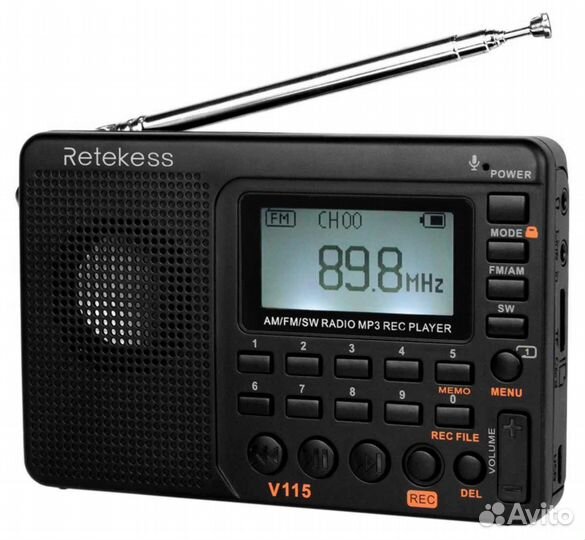 Всеволновый приемник с MP3 Retekess V115 (новый)