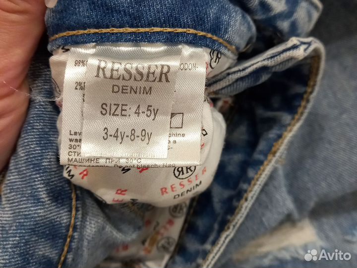Джинсы для девочки 4-5 дет