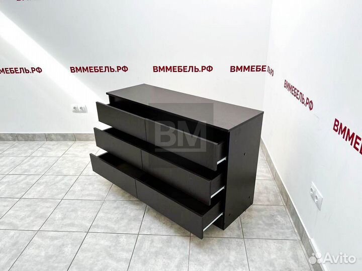 Комод новый без ручек венге