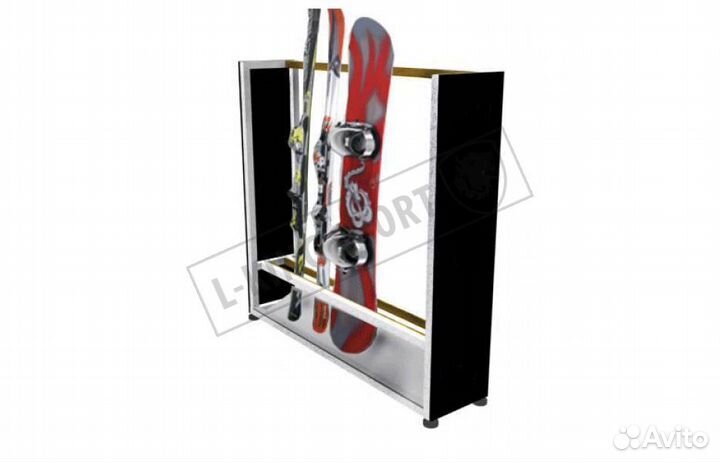 Стойка для горных лыж И сноубордов (двухсторонний)