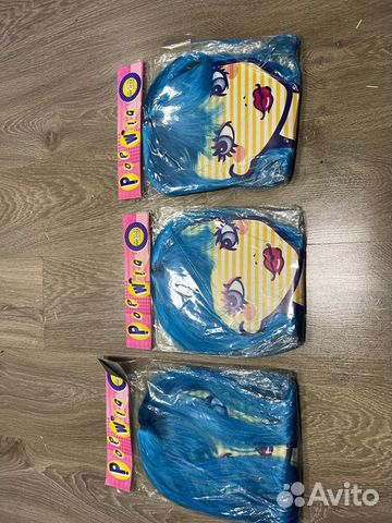 Парик голубой