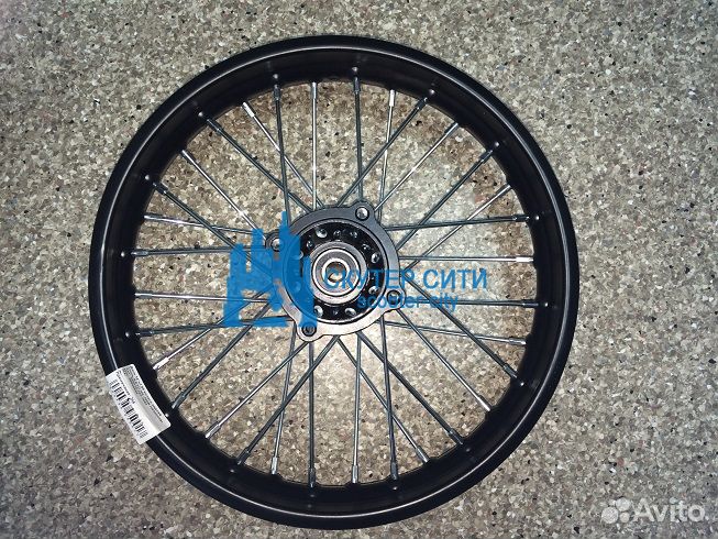 Диск 14х1,85 колеса задний сталь/черный (Арт