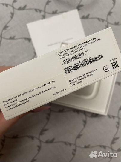 Наушники apple airpods 2