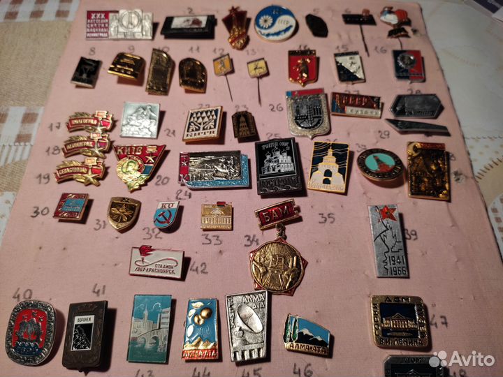 Значки городов СССР и Paris