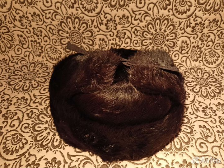 Мужская зимняя шапка ушанка заяц