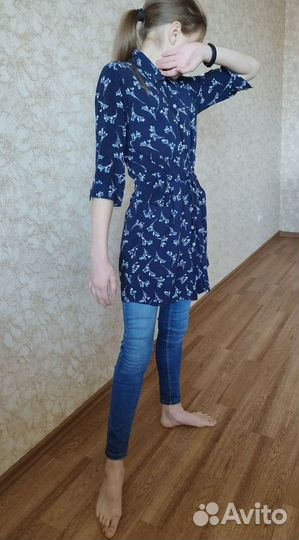 Рубашка удлиненная