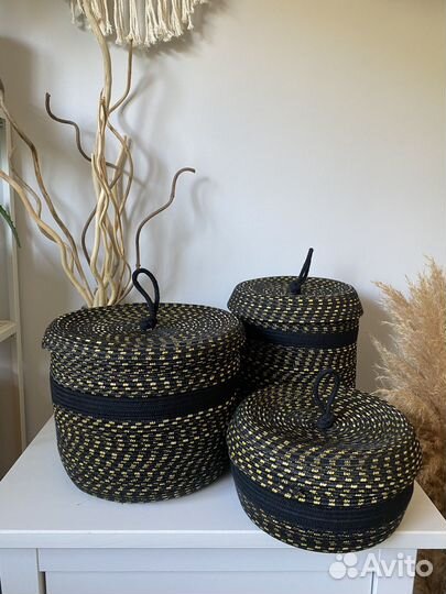 Корзины интерьерные ручной работы