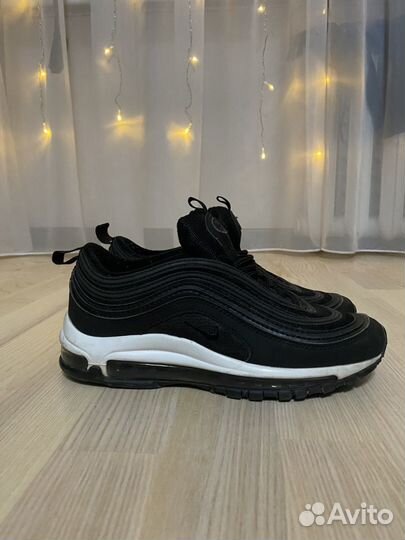 Кроссовки nike air max 97 чёрные без стелек