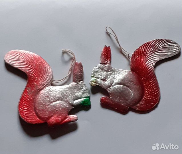 Ёлочные игрушки СССР картонаж