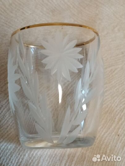 Стопки / рюмки с золотым ободком СССР 6 штук