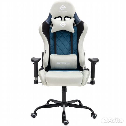 Игровое, геймерское компьютерное кресло велюр