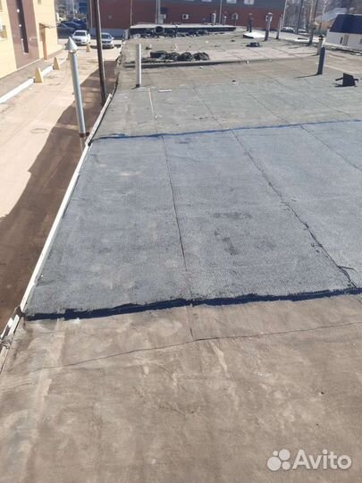 Ремонт кровли крыши гаражей