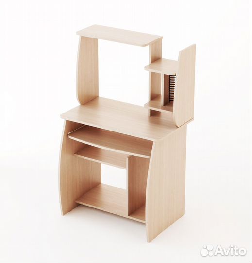 Стол компьютерный малый (Беленый дуб)