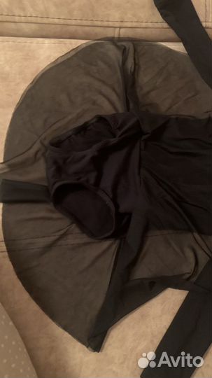 Гимнастический купальник с юбкой