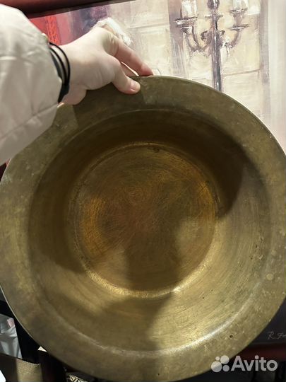 Латунный таз для варенья