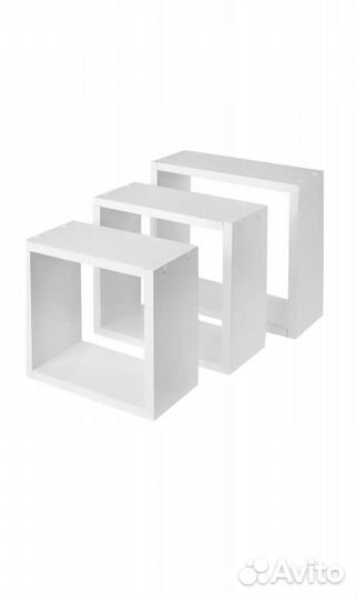 Полка настенная белая