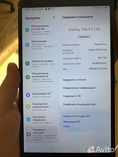 Планшет samsung таб 7 Lite
