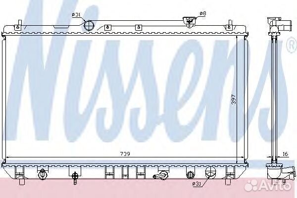 Радиатор 646991 nissens