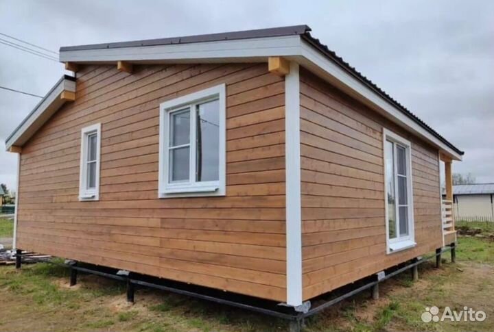 Каркасный дом 8 x 7 утеплённый / лот xyxrh 25771