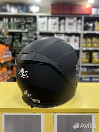 Мотошлем открытый AiM JK526 Black Matt(S,M,L)