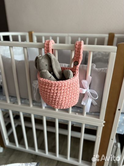 Подвесная корзинка на детскую кроватку